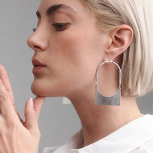 Boucles d'oreilles mapuche carré